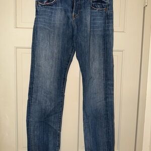 Red Engine Straight Leg Jeans